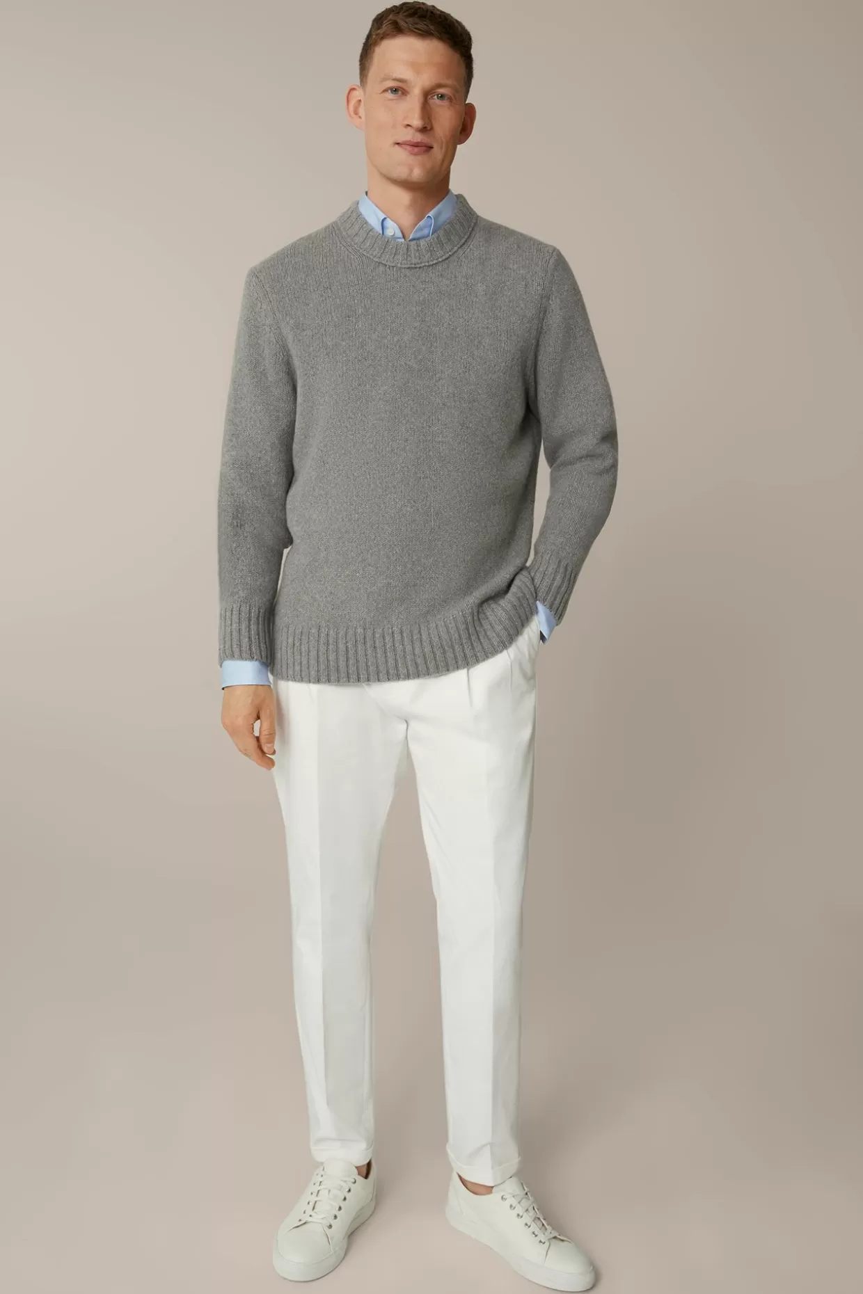 Herren Windsor Baumwollmix-Hemd Oleandro In